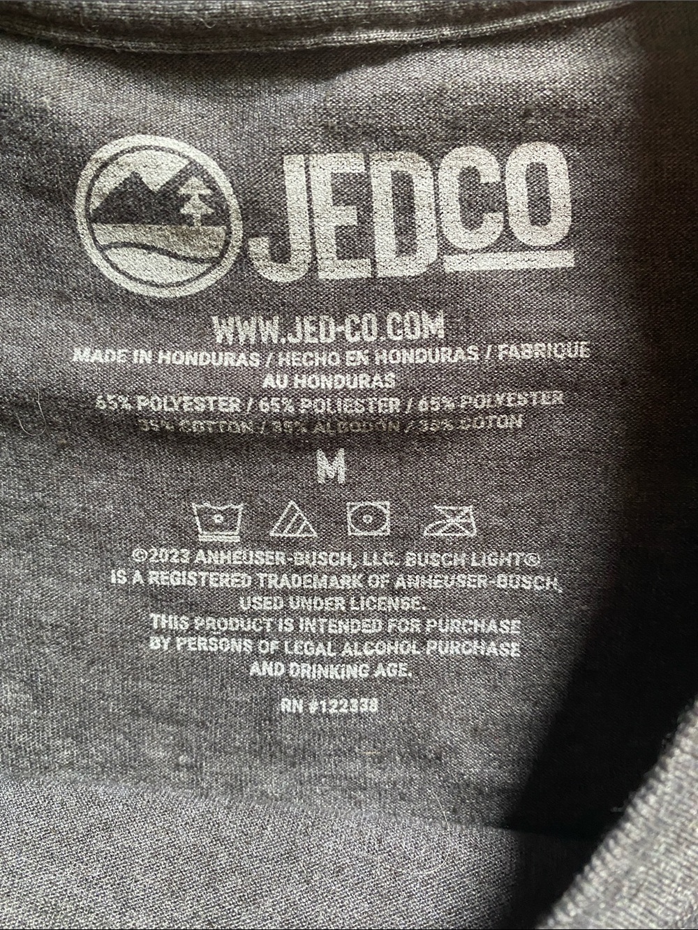 Busch Lite Dark Gray Graphic Tee - Picture 5 of 5